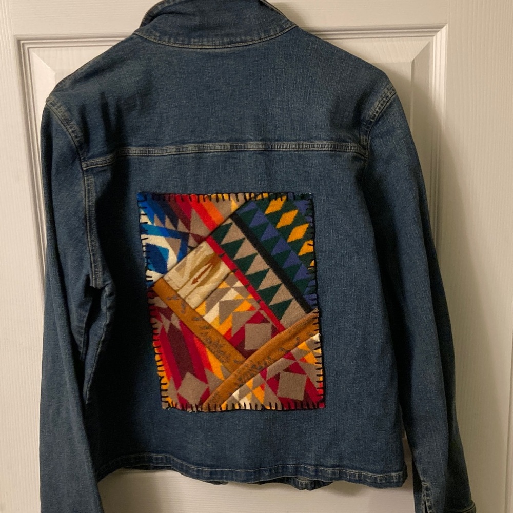 Blue Denim Jacket W Pendleton Wool! - image 1